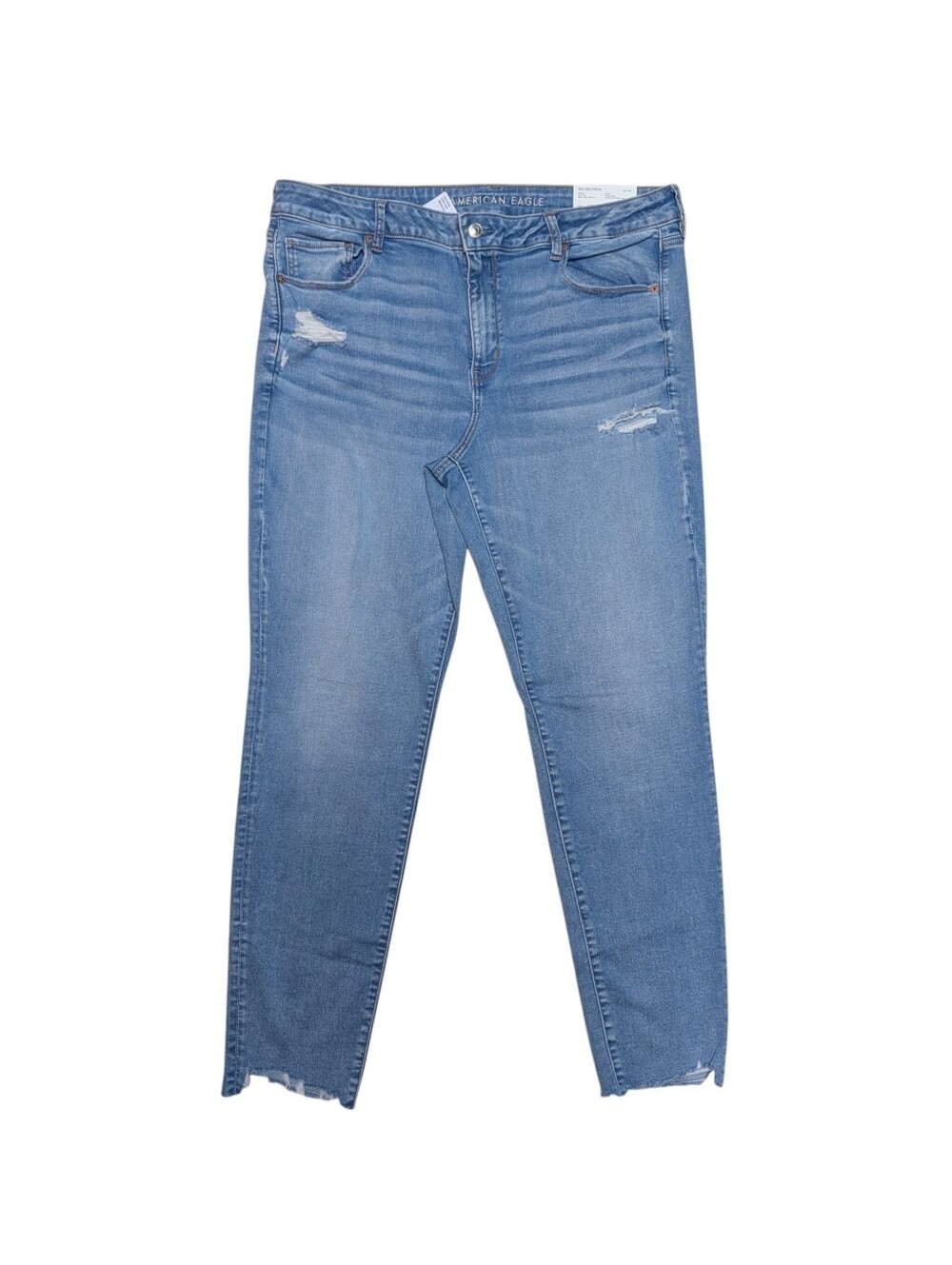 American Eagle Next Level Stretch Low-Rise Skinny Distressed Jeans | Size 20 L